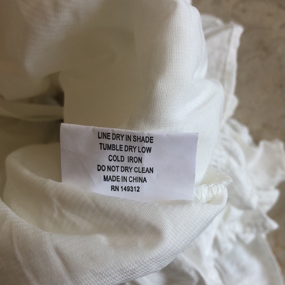 Hello Molly Feathered Angels White Ruffled Crop Top Size Small NWT - Picture 14 of 16